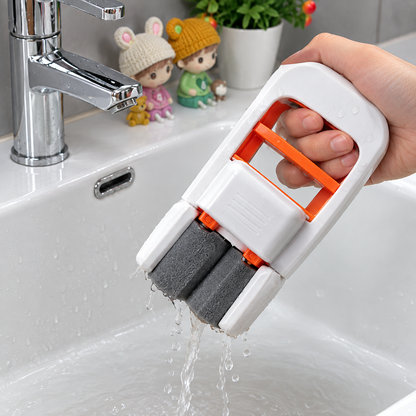 “Mini Foldable Desktop Mop for Kitchen – Self-Squeeze Sponge